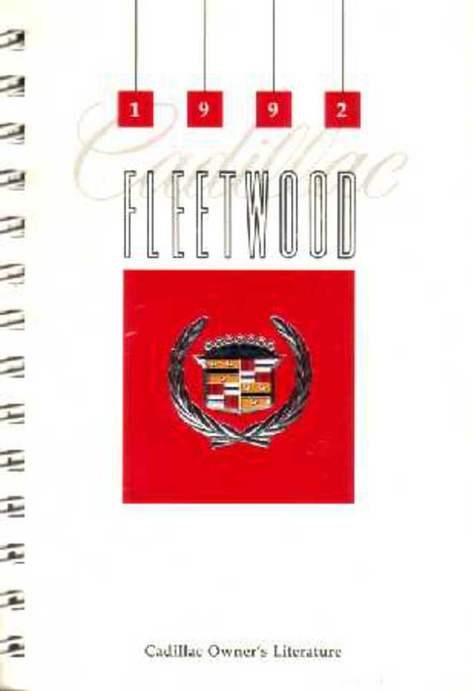 bishko automotive literature 1992 Cadillac Fleetwood Owners Manual User Guide Reference Operator Book Fuses