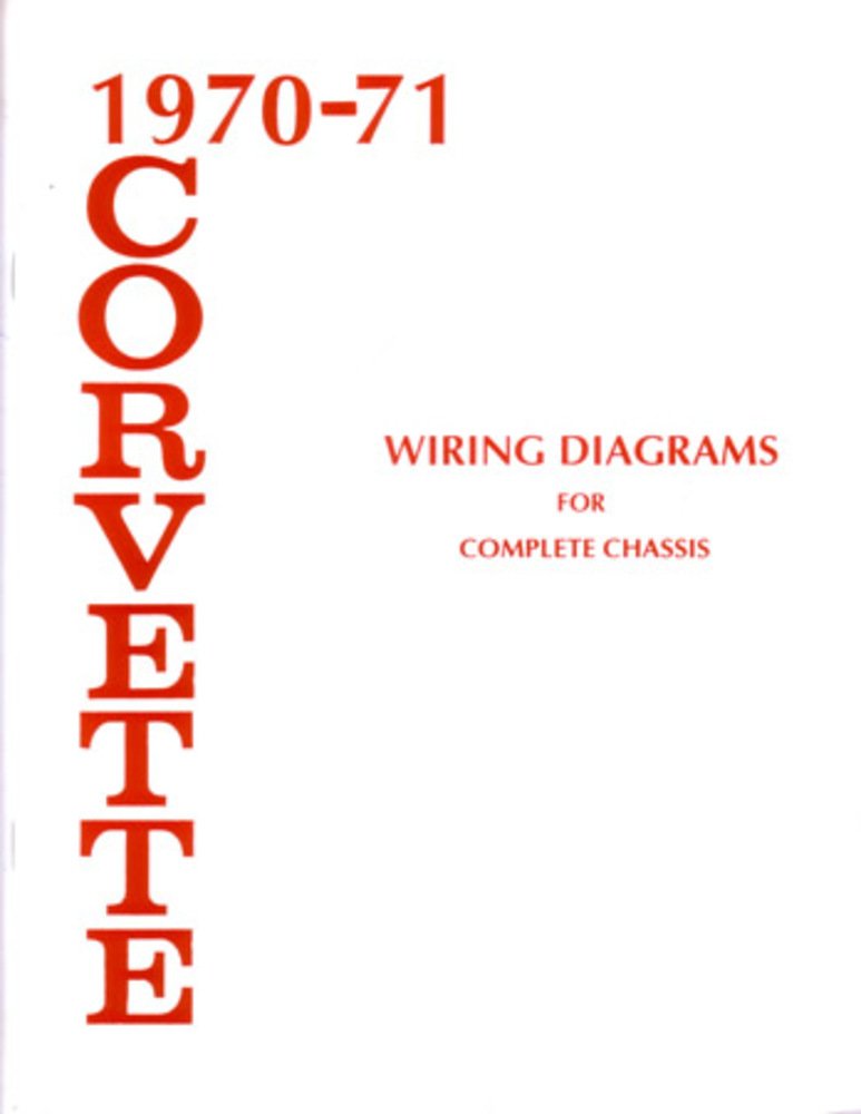 bishko automotive literature 1970 1971 Chevrolet Corvette Electrical Wiring Diagrams Schematics Mechanic Book