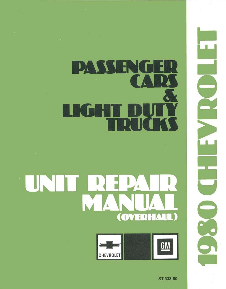 bishko automotive literature 1980 Chevrolet Car Truck Unit Repair Overhaul Manual Rebuild Instruction Picture