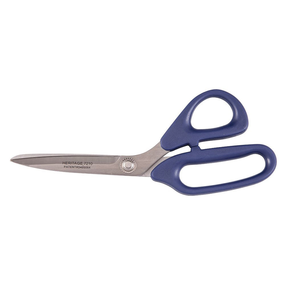 Klein Tools 7210 Scissors, Bent Trimmer with Plastic Handle for Right-Hand or Left-Hand Use, Cuts Fabrics, Paper, Plastics, More, 8-1/4-Inch