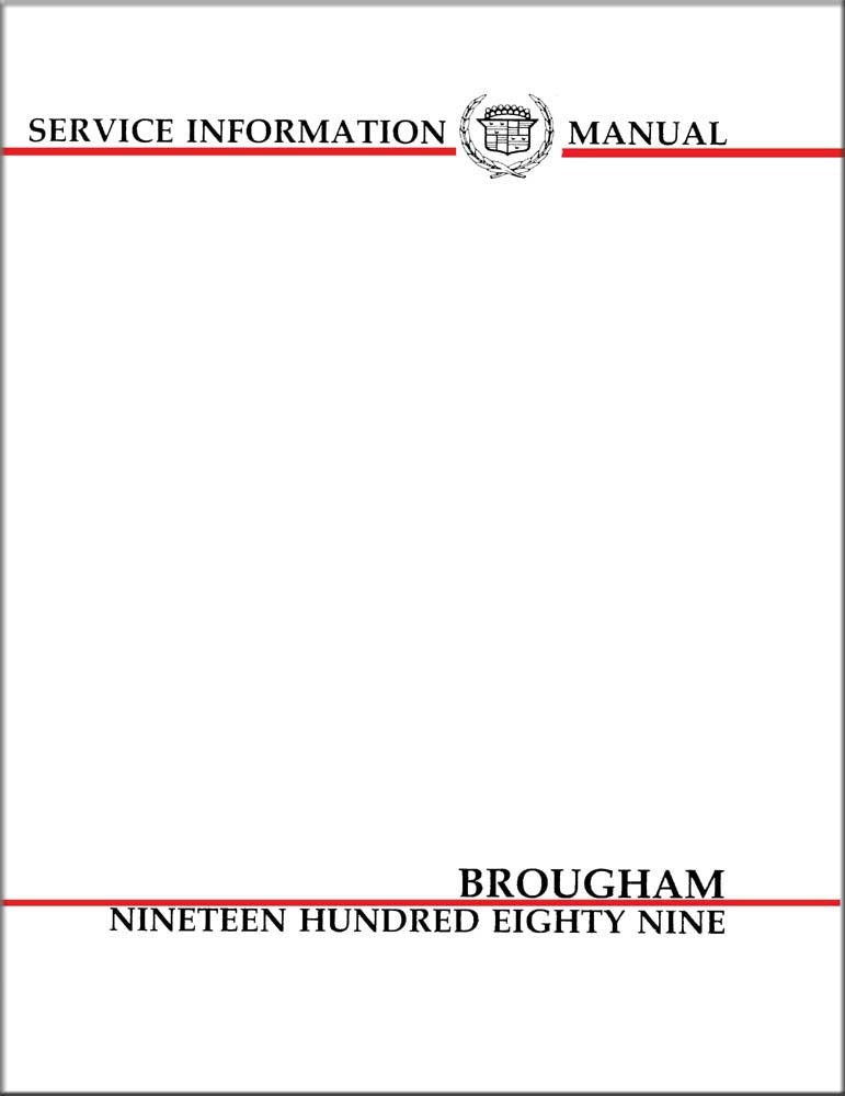 bishko automotive literature 1989 Cadillac Brougham Shop Service Repair Manual Book Engine Electrical