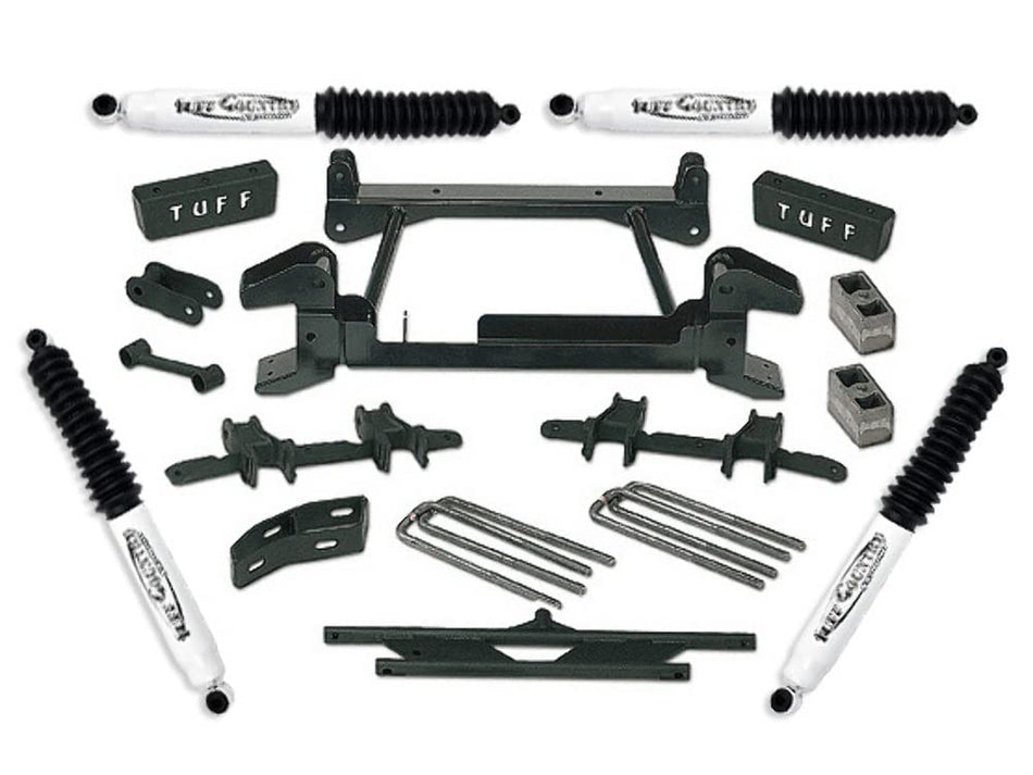 Tuff Country 14853KN 4 Lift Kit by (fits models with cast lower control arms) with SX8000 Shocks (8lug) 4x4 Compatible with/Replacement for Chevy Suburban 2500 1992-1998