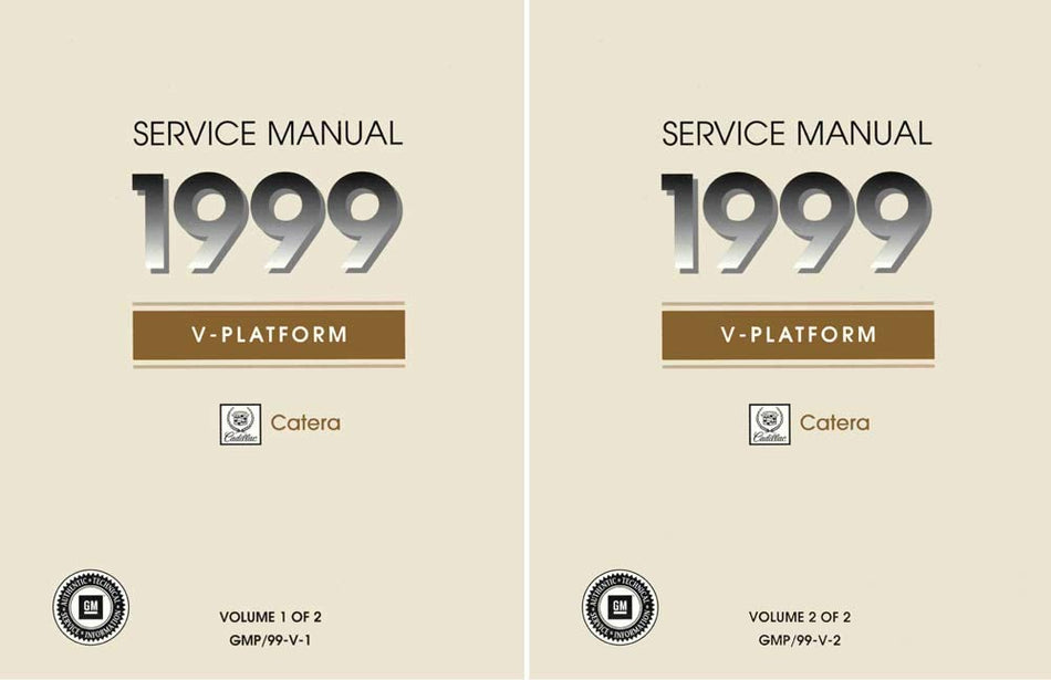 bishko automotive literature Shop Service Repair Manual for The 1999 Cadillac Catera