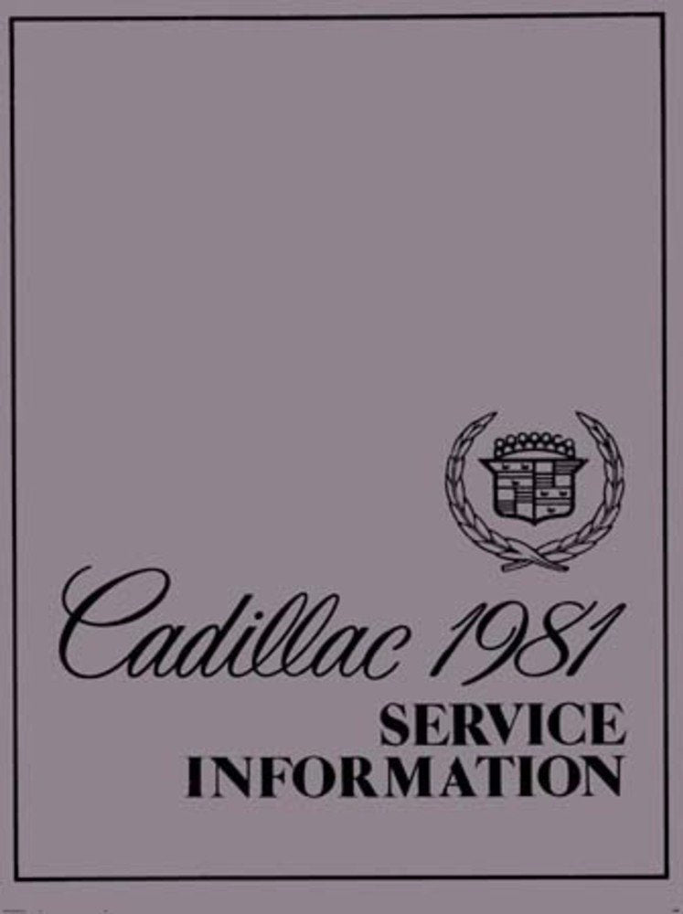 bishko automotive literature 1981 Cadillac Seville Commercial Shop Service Repair Manual Book Engine OEM