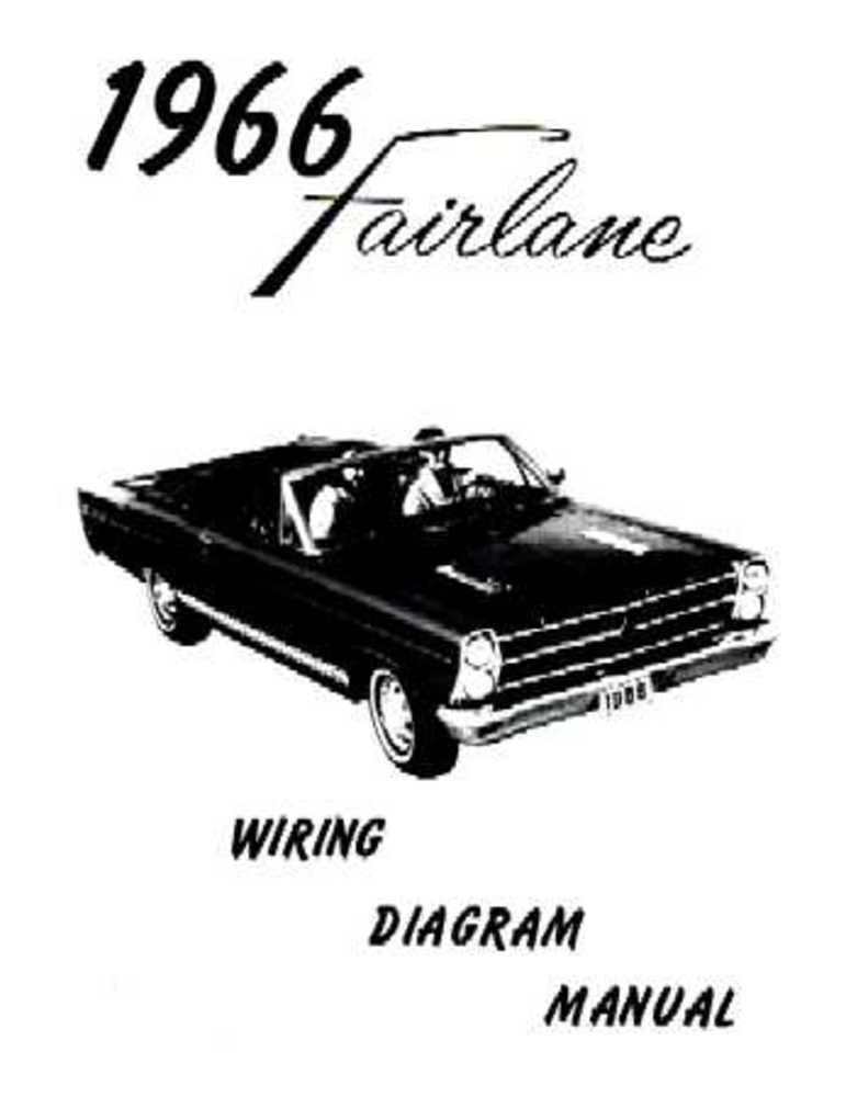 bishko automotive literature 1966 Ford Fairlane Electrical Wiring Diagrams Schematics Manual Book Factory OEM
