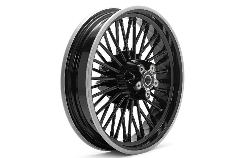 Rear 16 inch x 3.5 inch Duro 36 Fat Spoke Matte Black Wheel