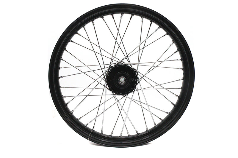 21 inch x 2.15 inch Front Spool Wheel Black