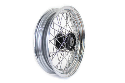 16 inch x 3.00 inch KH Type Star Hub Wheel Black