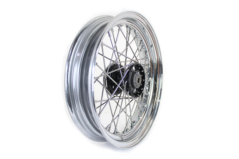 16 inch x 3.00 inch KH Type Star Hub Wheel Black