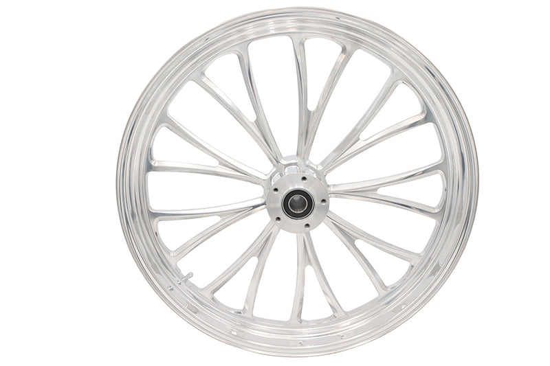 23 inch x 3.5 inch Manhattan Front Wheel Polished Aluminum