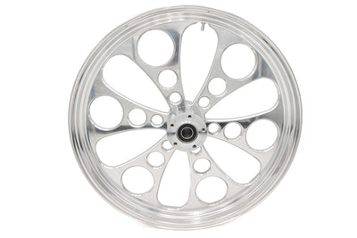 23 inch x 3.5 inch Kool Kat Front Wheel Polished Aluminum