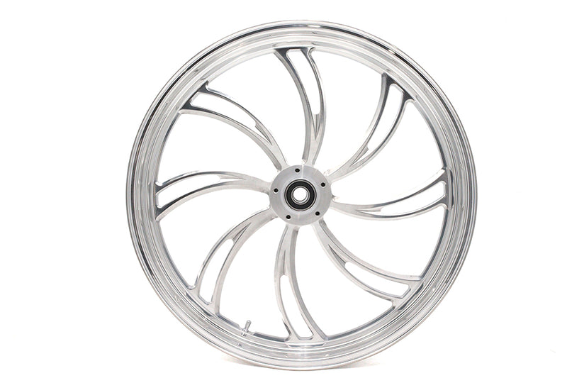 23 inch x 3.5 inch Vortex Front Wheel Polished Aluminum