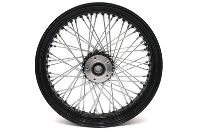 18 inch x 3.5 inch Ultima 60 Spoke Front Wheel Black