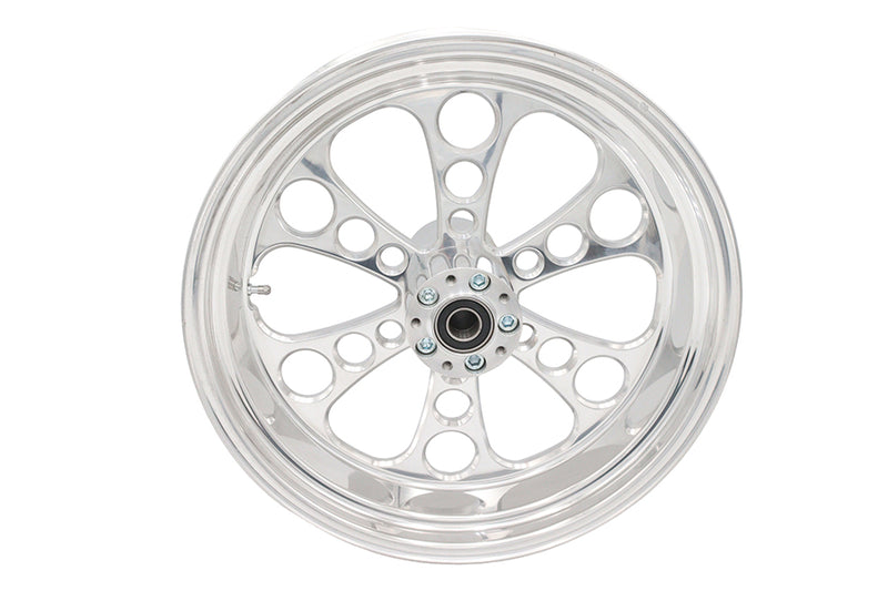 18 inch x 5.5 inch Kool Kat Rear Wheel Polished