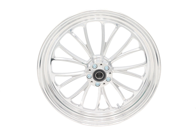 18 inch x 3.5 inch Manhattan Front Wheel Polished Aluminum