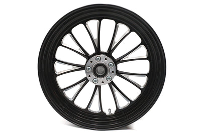 16 inch x 3.5 inch Manhattan Front Wheel Black Cut
