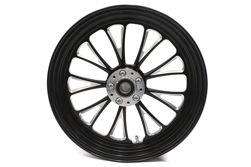 16 inch x 3.5 inch Manhattan Front Wheel Black Cut