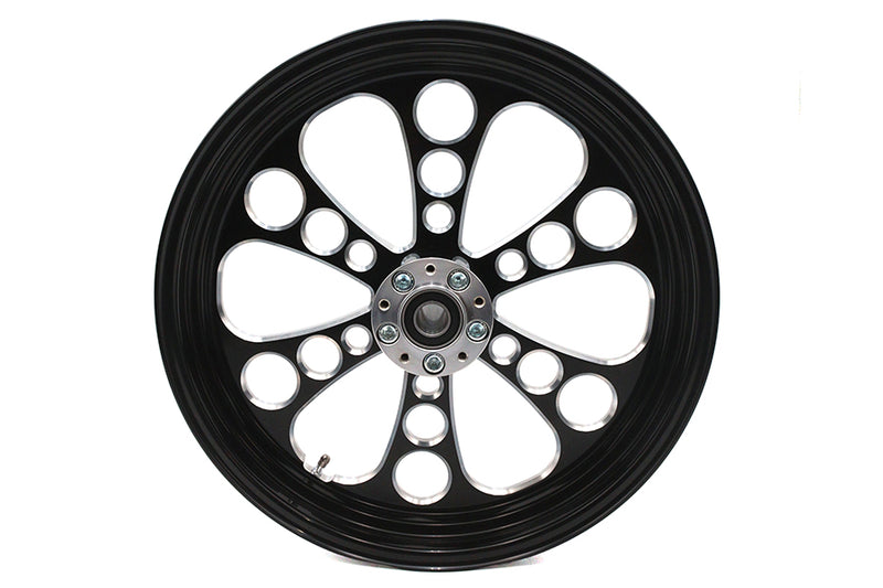 18 inch x 3.5 inch Kool Kat Front Wheel Black Cut