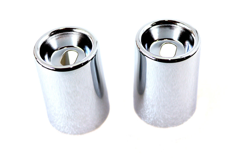 Upper Shock Stud Covers Chrome Tall Style