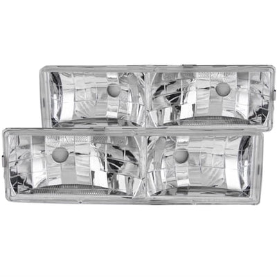Headlights Diamond Cut Chrome Pair - 111136