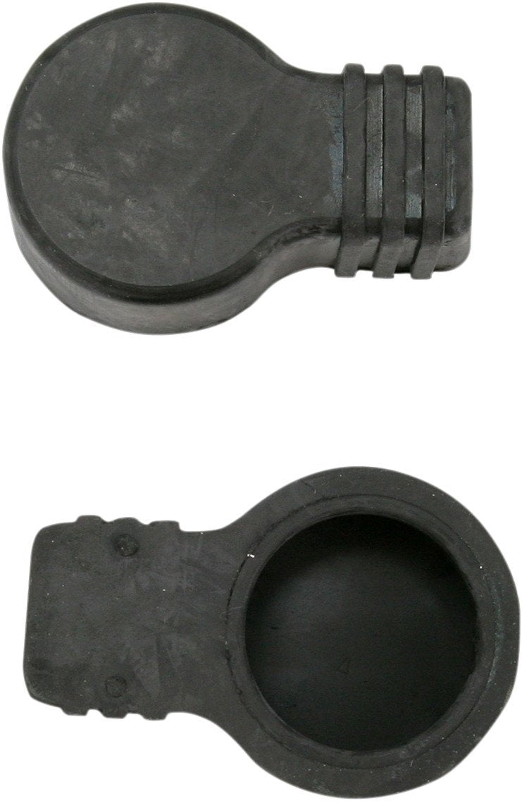 Kuryakyn 9900 Motorcycle Performance Accessory: Replacement Crankcase Breather Rubber Boots, 1 Pair , Black