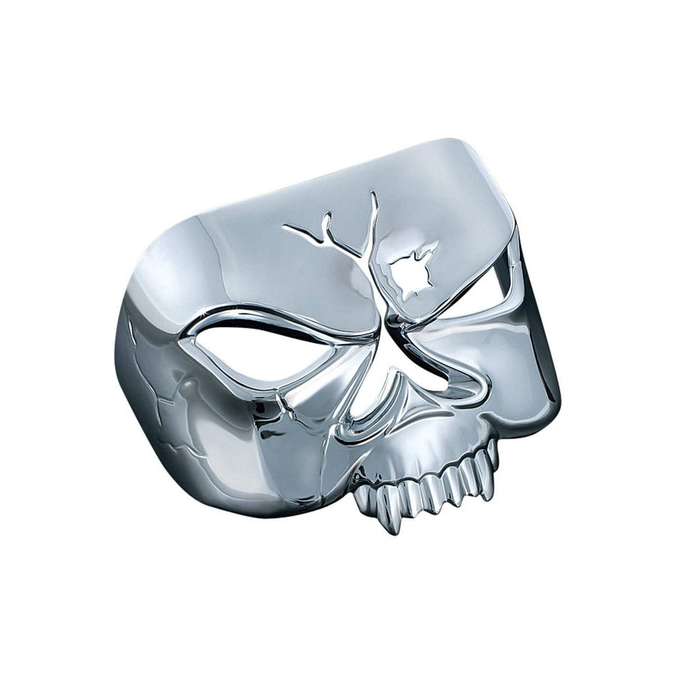Kuryakyn 9009 Motorcycle Accent Accessory: Zombie Skull Taillight Cover for 1973-2019 Harley-Davidson Motorcycles, Chrome