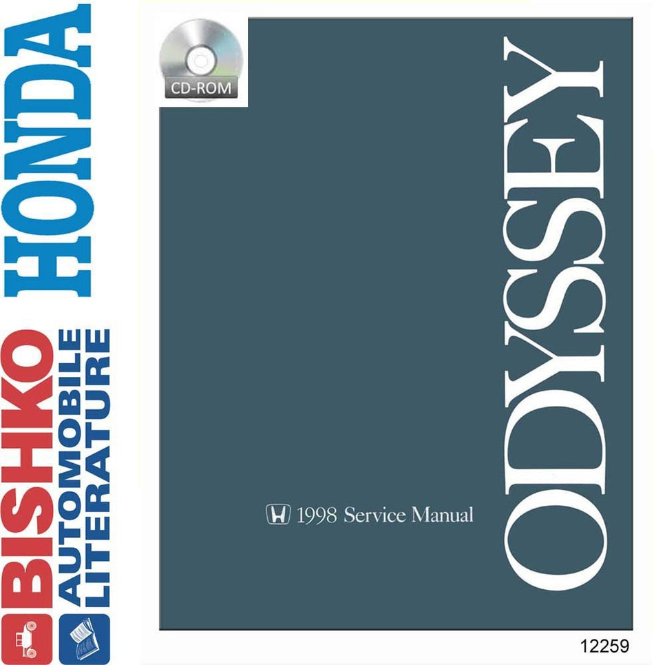 bishko automotive literature - Shop Service Repair Manual CD Engine Drivetrain Wiring for The 1998 Honda Odyssey