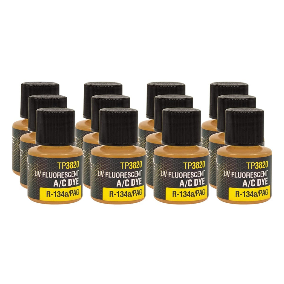 Tracer Products (12) 0.25 oz (7 ml) R-134a/PAG Bottles, Services up to 12 Vehicles