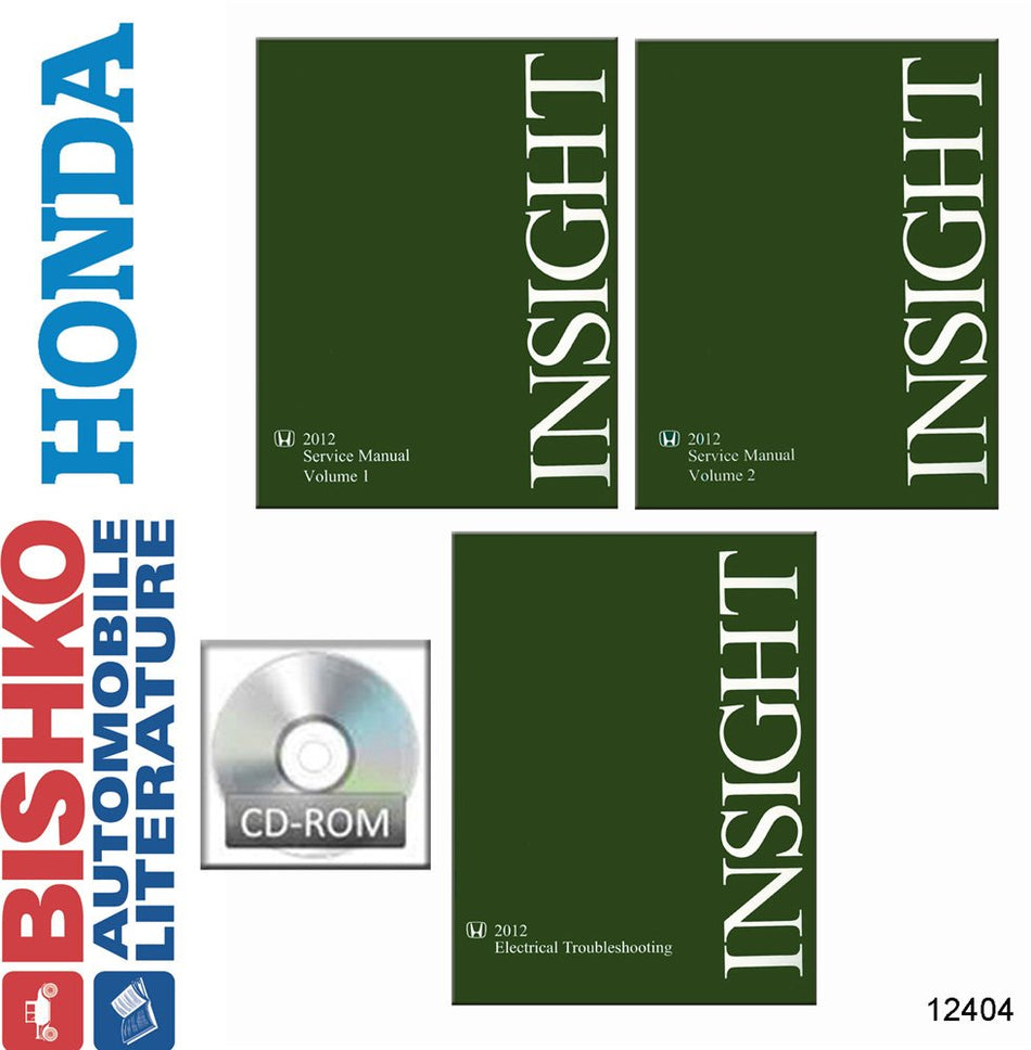 bishko automotive literature - Shop Service Repair Manual CD w/ETM Manual Engine Electrical for The 2012 Honda Insight