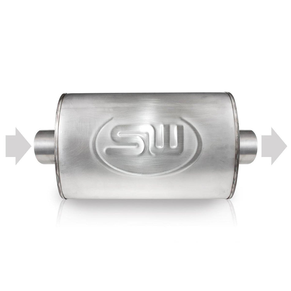 Stainless Works - 2.5in ID OFFSET INLET/ 2.5in OD OFFSET OUTLET (ON SAME SIDE) 4inX8in (TM4C25O25OSS)