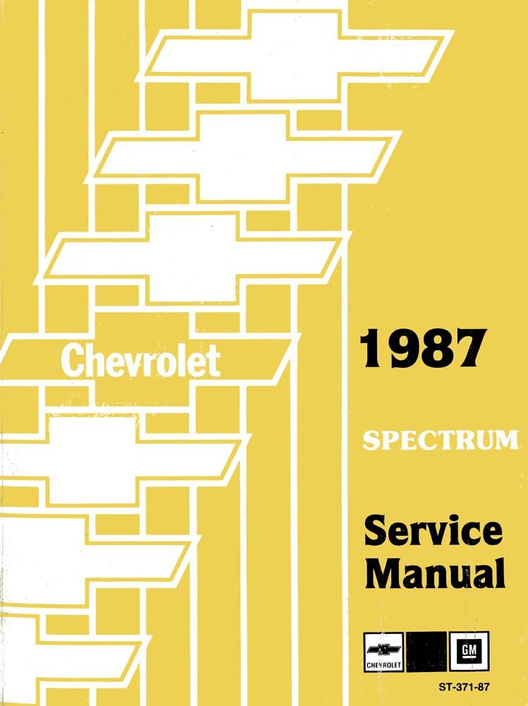 bishko automotive literature 1987 Chevrolet Spectrum Shop Service Repair Manual Book Engine Electrical OEM