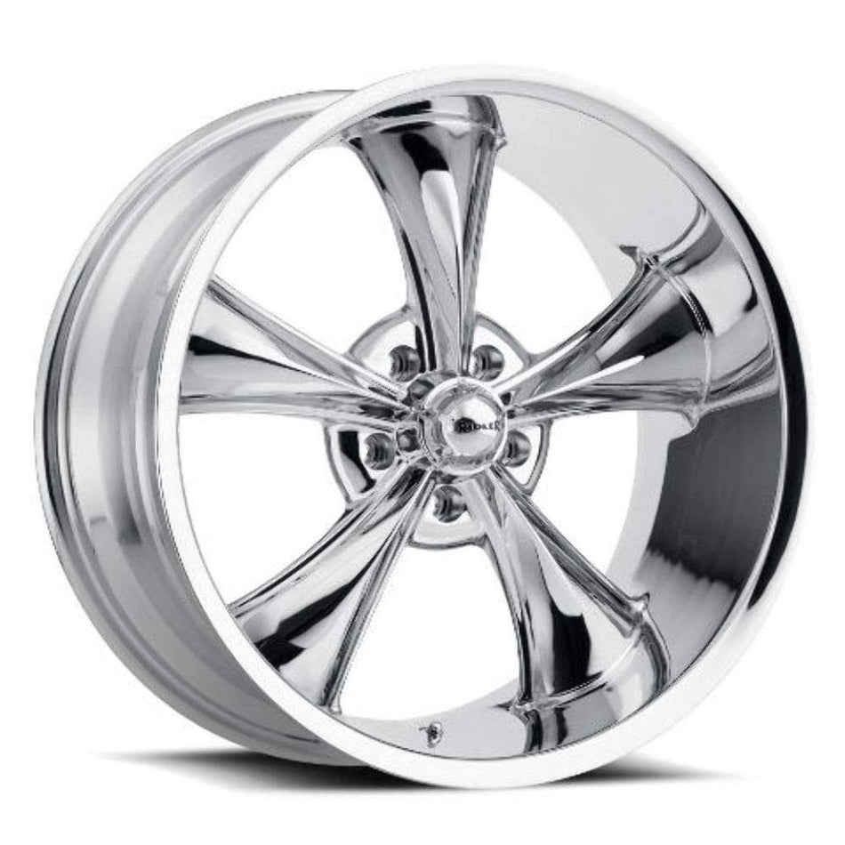17x8.0 Ridler Wheels 695 Wheel 0mm Acorn Lug Type 5x114.3 CHROME CHROME