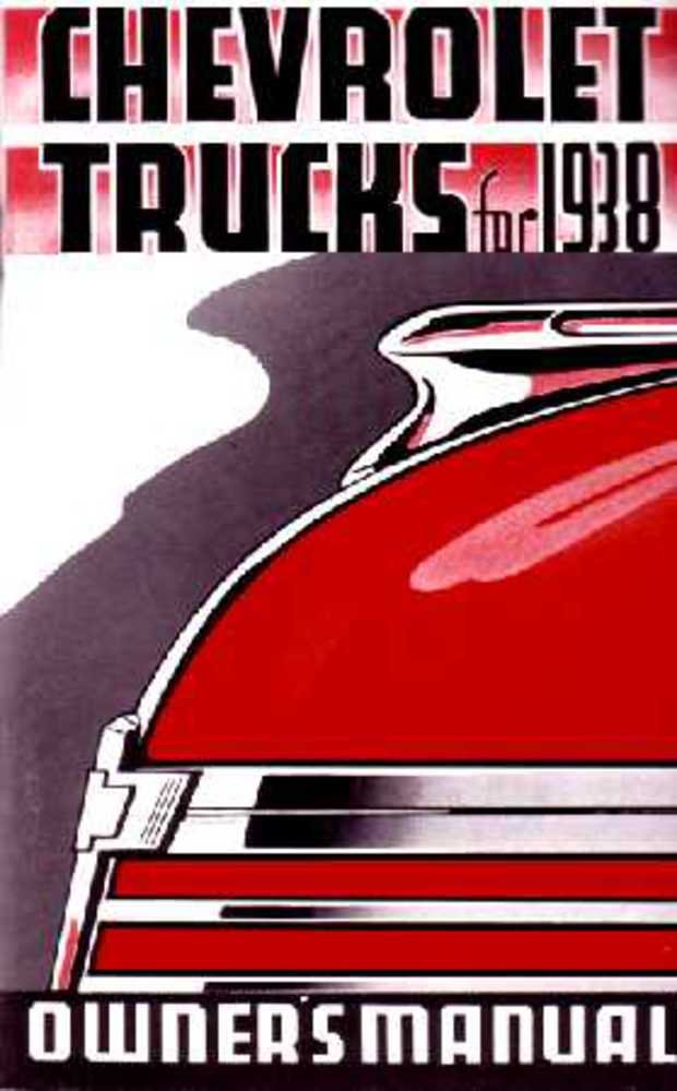 bishko automotive literature 1938 Chevrolet Truck Owners Manual User Guide Reference Operator Book Fuses