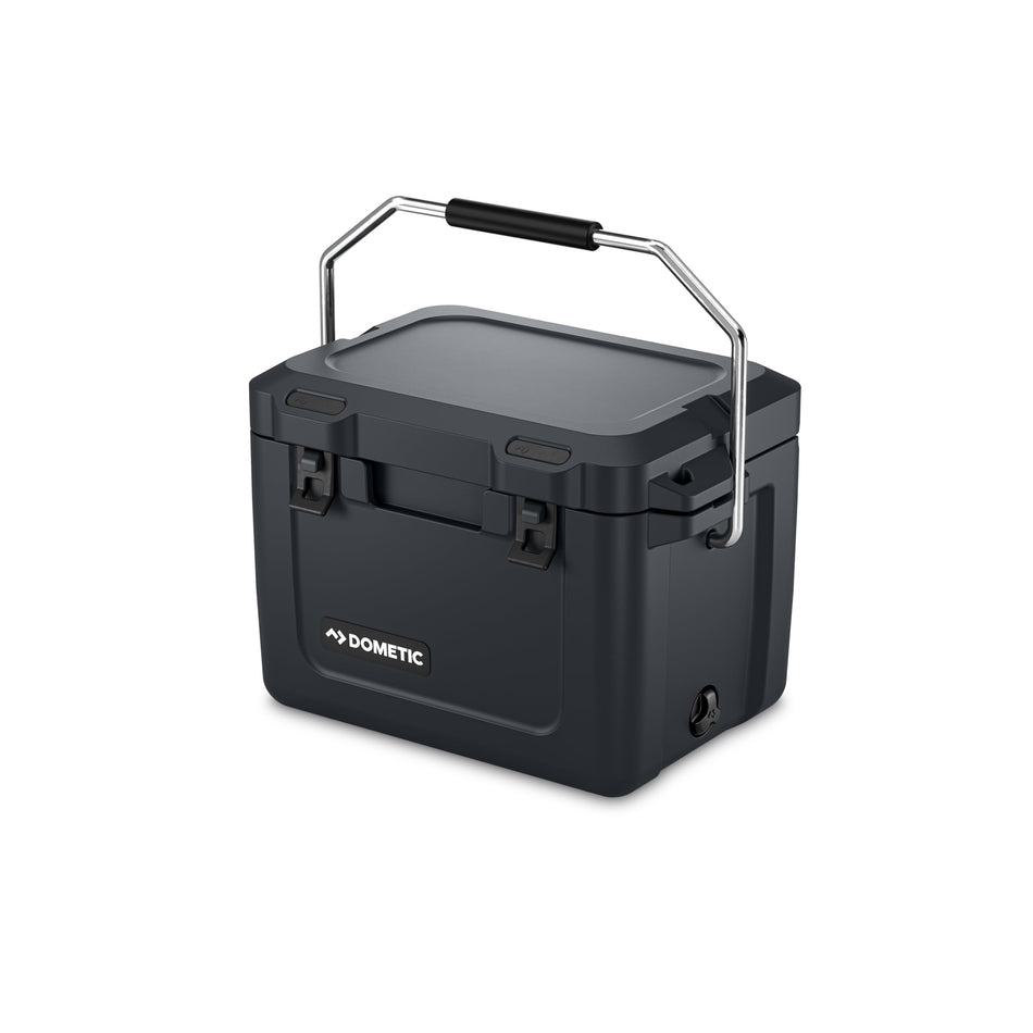 Dometic Patrol 20L Insulated Hard Cooler, Slate, Ice Chest and Passive Cool Box, Fits 15 Cans