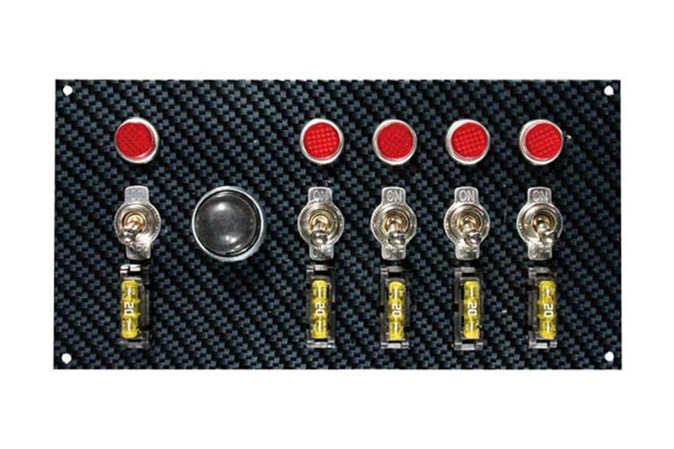 Moroso 74139 Gray/Black Fiber Design Switch Panel