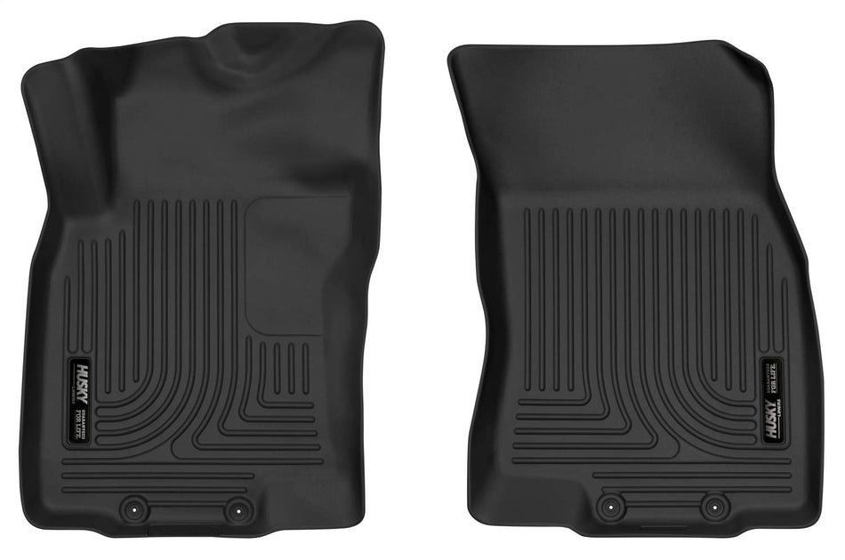 Husky Liners u2014 X-act Contour | Fits 2014 - 2020 Nissan Rogue, 2014 - 2015 Nissan X - TRAIL, Front Row - Black, 2 pcs. | 52151