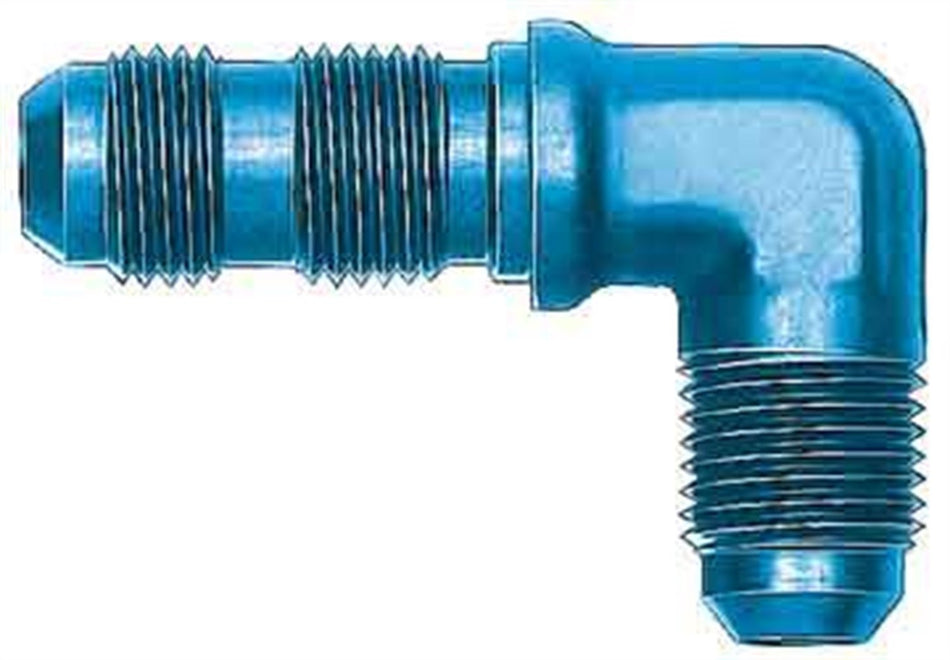 Aeroquip FBM2794 90 deg. Elbow Bulkhead Union -08AN Dash x -08AN Dash Steel Incl. Locknut Bulk Packaged 90 deg. Elbow Bulkhead Union