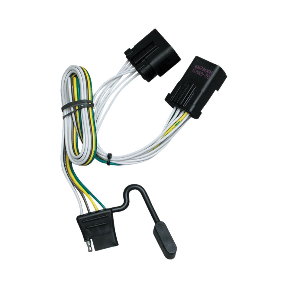 Tekonsha T-Oneu00ae T-Connector Harness, 4-Way Flat, Compatible with Select Chrysler Aspen, Pacifica : Dodge Dakota, Durango, Ram, Sprinter, Ram Van : Freightliner Sprinter : Jeep Commander, Grand Cherokee, Liberty : Mitsubishi Raider Black
