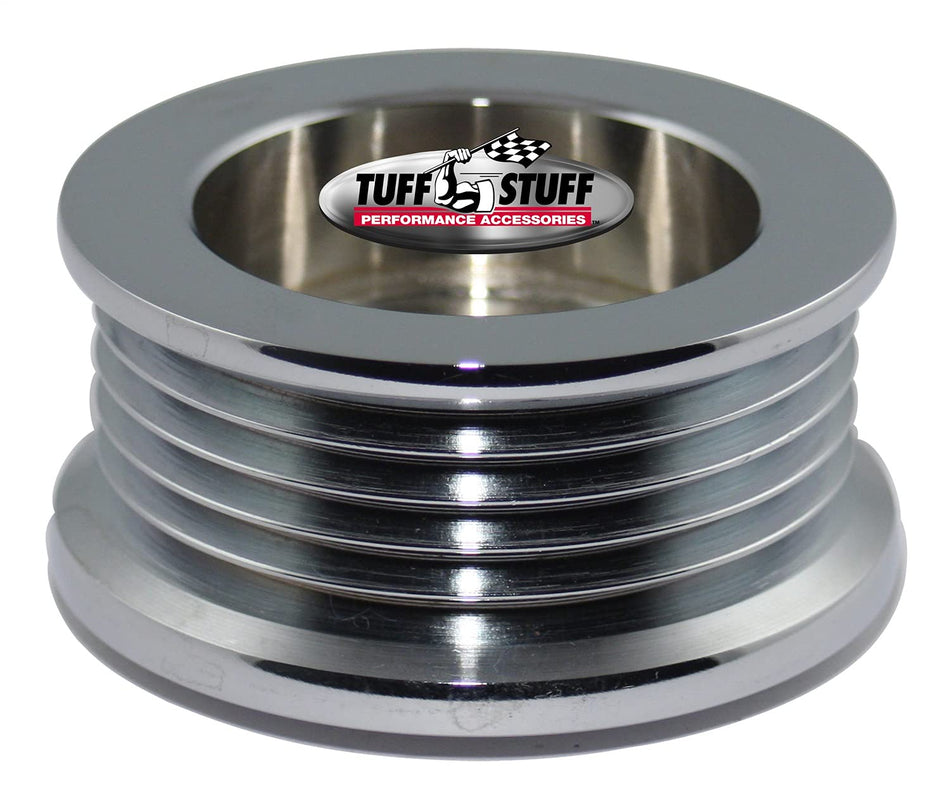 TUFF STUFF ALTERNATOR CHROME PULLEY 5 GRO