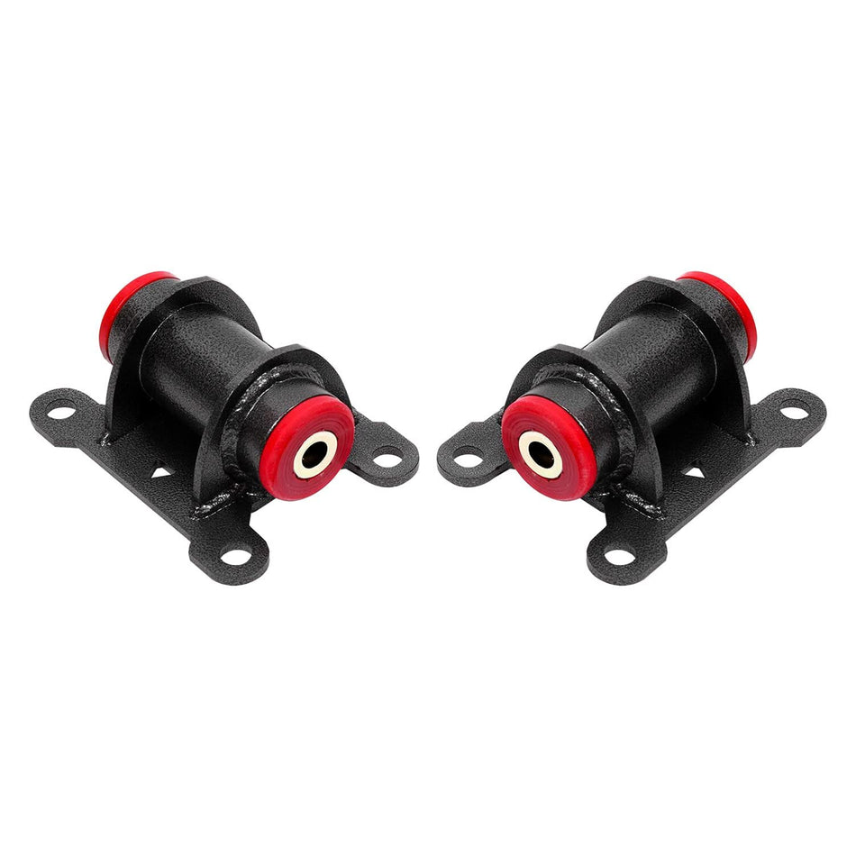 Motor mount kit, engine side, poly bushings, steel, LS only