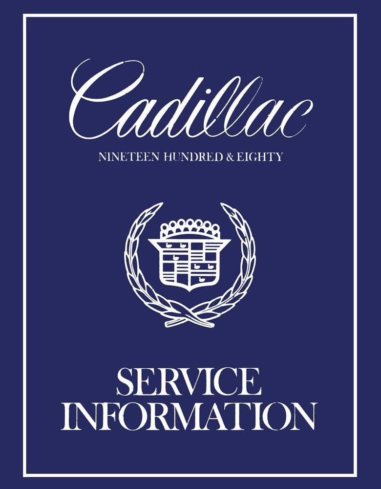 bishko automotive literature 1980 Cadillac Seville Commercial Shop Service Repair Manual Book Engine OEM