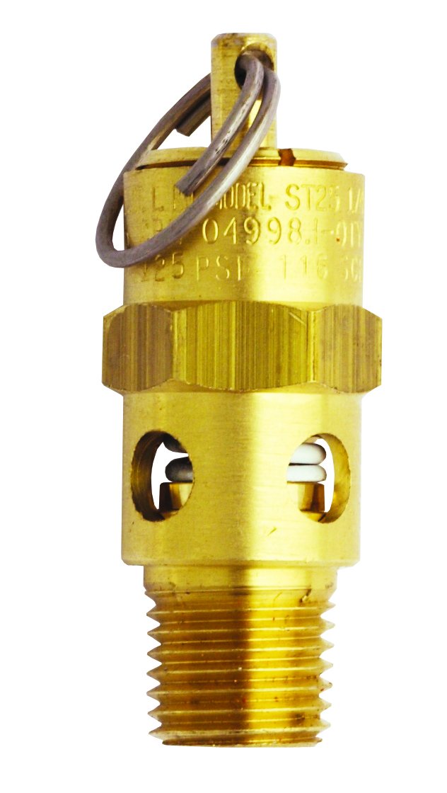 Milton S-1090-70 1/4" MNPT ASME Safety Valve - 70 PSI Pop off Pressure