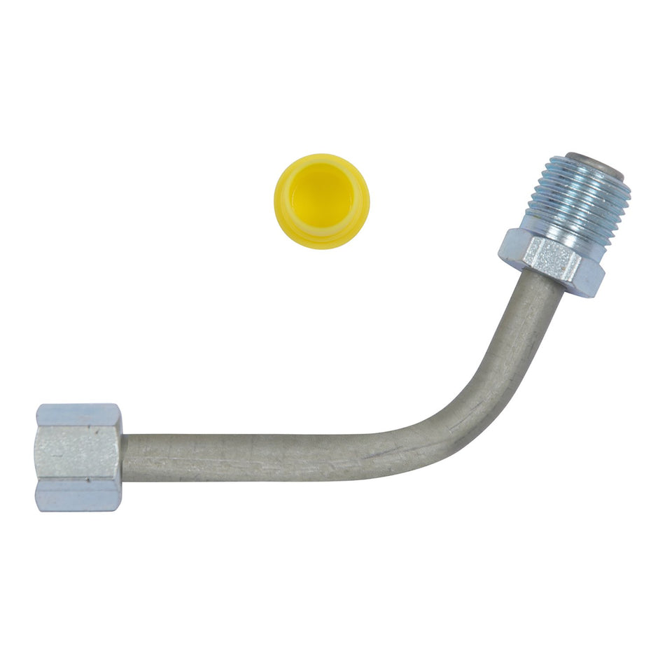 Edelmann 39857 Power Steering Line End Fitting; 5/16 F. SAE x 3/8 M. Inverted Flare - 45 degree