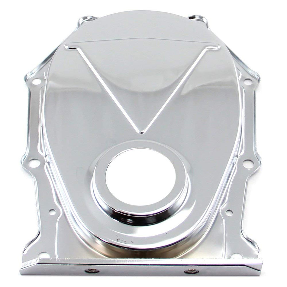 PCE by Speedmaster PCE265.1007 Fits Mopar Chrysler BB 383 440 Steel Plated Timing Chain Cover Chrome