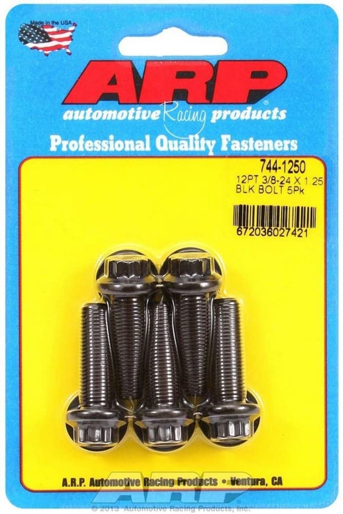 Autoracing Products 744-1250 Bolt Kit - 12pt. (5) 3/8-24 x 1.250