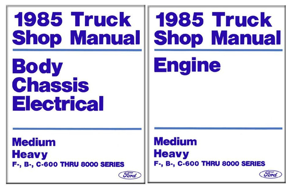 bishko automotive literature 1985 Ford Medium Heavy Duty Truck Shop Service Repair Book Manual Engine OEM