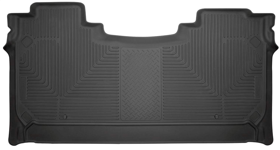 Husky Liners - Weatherbeater | Fits 2019 - 2024 Dodge Ram 1500 Crew Cab w/factory storage box- 2nd Row Liner - Black, 1 pc. | 14731
