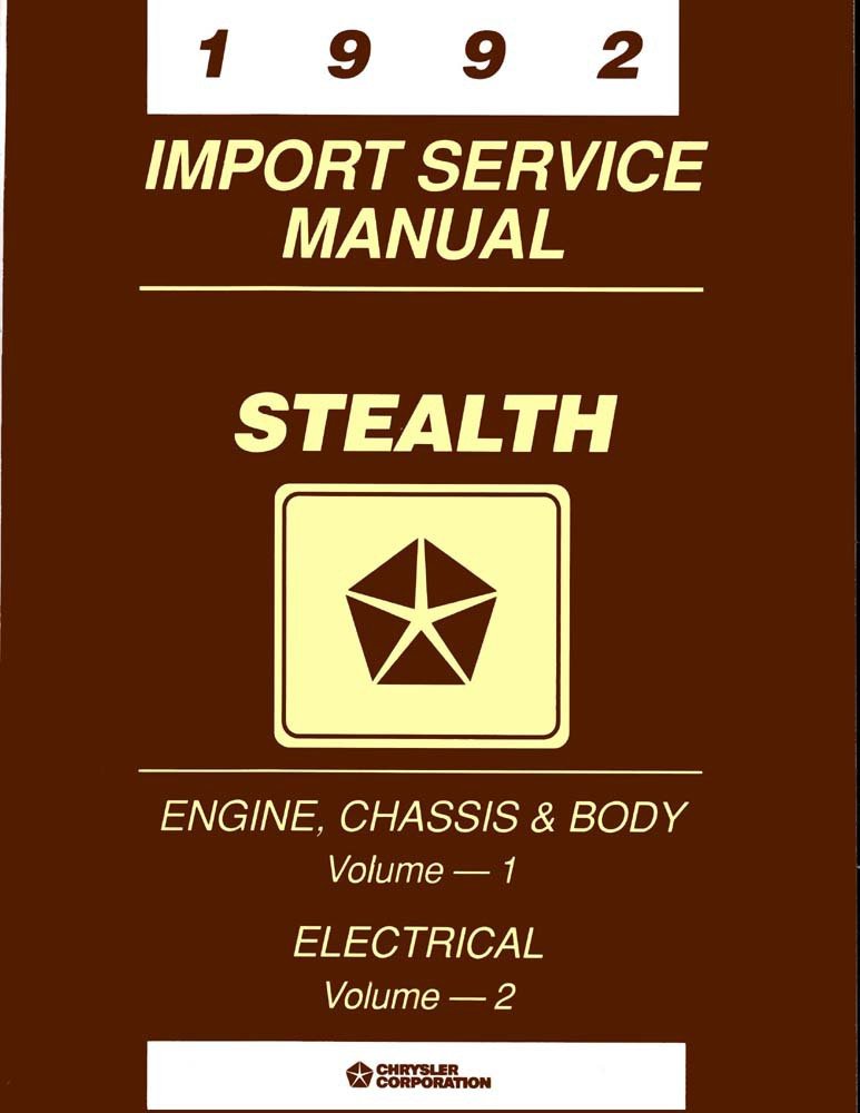bishko automotive literature 1992 Dodge Stealth Shop Service Repair Manual Book Engine Drivetrain Electrical