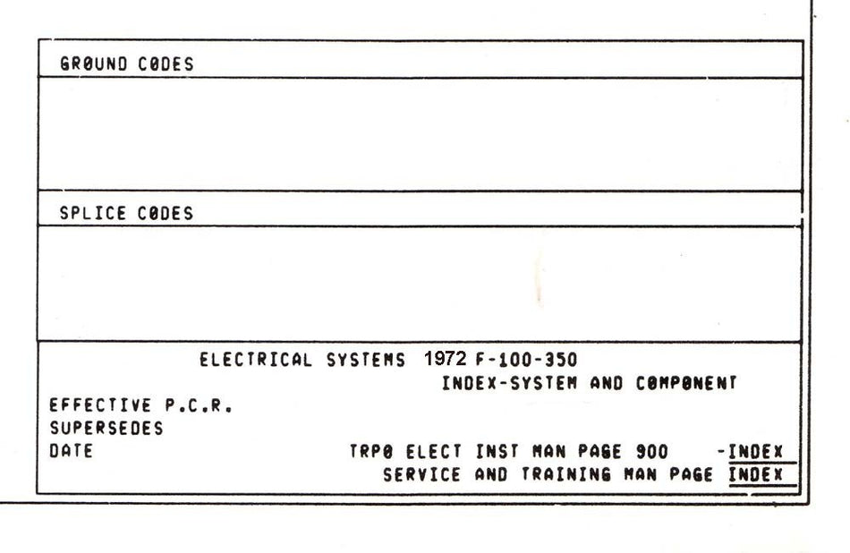 bishko automotive literature - Electrical Wiring Diagrams Schematic Manual for The 1972 Ford F-100 F-150 to F-350 Truck
