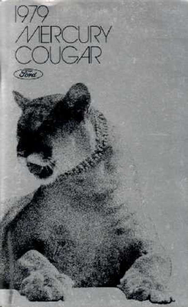 bishko automotive literature 1979 Mercury Cougar Owners Manual User Guide Reference Operator Book Fuses